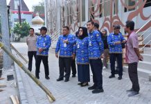 Bupati Bersama Wabup Cek Progres Proyek Pagar Gedung Pertemuan