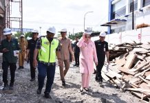 Bupati dan Wabup Cek Proyek Pembangunan Gedung Perpustakaan