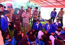 Dihadiri Bupati, Pengurus Kampung Siaga Bencana Desa Langenharjo Dikukuhkan