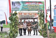 Bupati Hadiri Penutupan TMMD Sengkuyung Tahap IV 2025 di Desa Cangkol Mojolaban